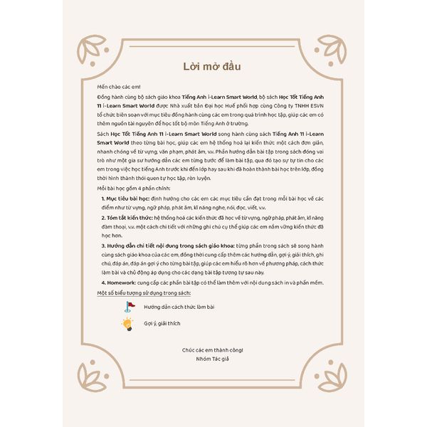 Học tốt Tiếng Anh 11 i-Learn Smart World