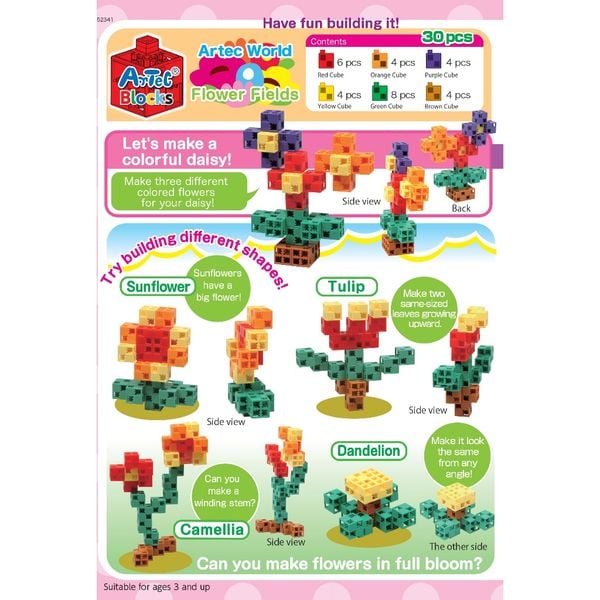 Bộ đồ chơi lắp ghép Artec Thế giới - Cánh đồng hoa