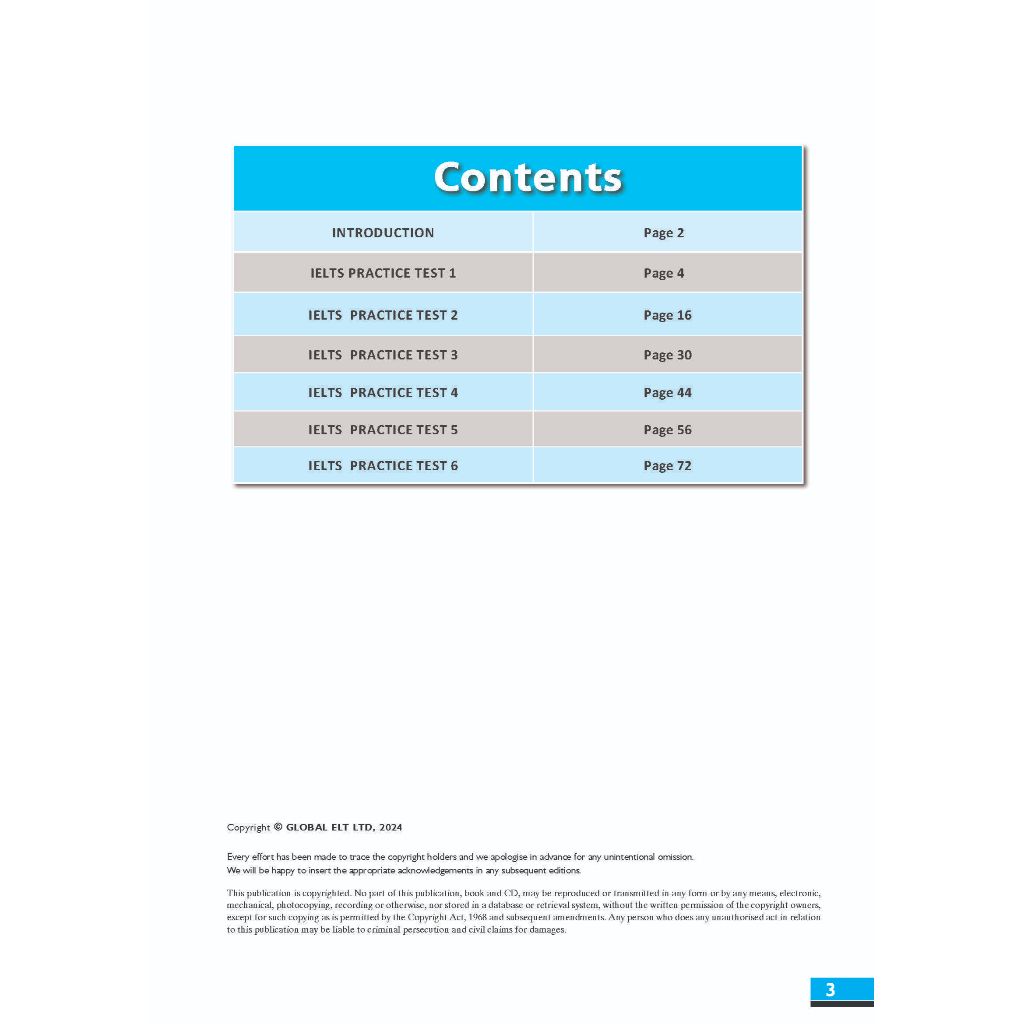 IELTS in Depth 3 (6.5 - 7.5+) - 6 Pratice Tests