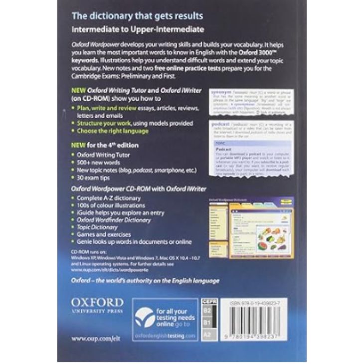 Oxford Wordpower Dictionary 4th Edition Pack