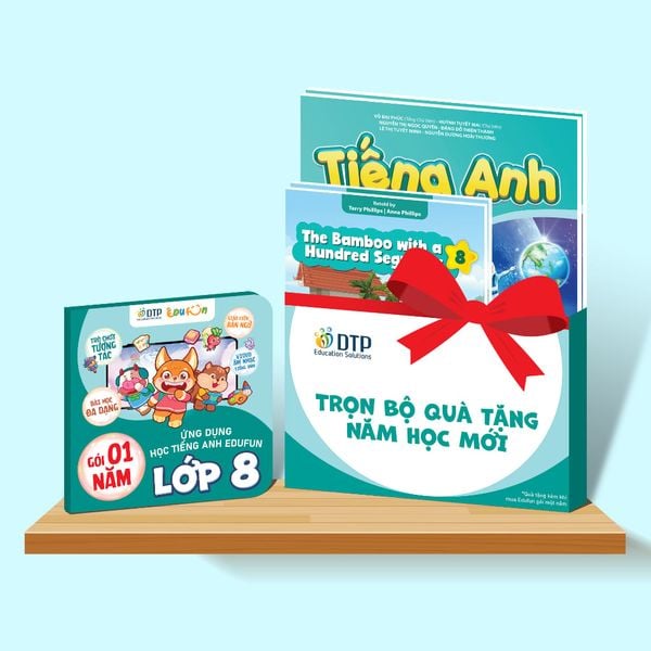 E-voucher - Gói Edufun Premium lớp 8 + [Bộ quà tặng SGK i-Learn smart World + 2 truyện đọc]