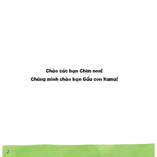 Chào bạn nhé!​ - Tủ sách Ehon cho bé - Sách tranh Ehon Gấu con Kuma