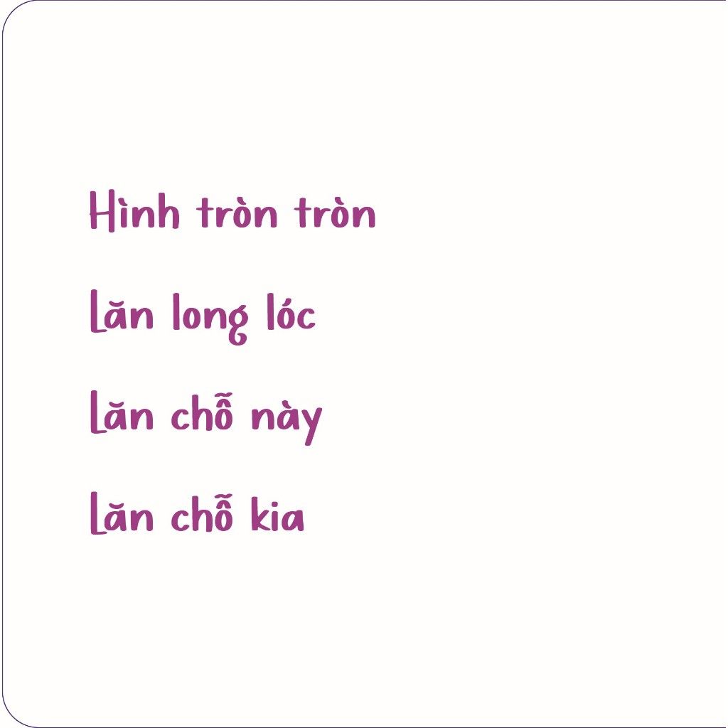 Tròn lăn long lóc - Vui chơi cùng hội họa - Tủ sách Ehon cho bé