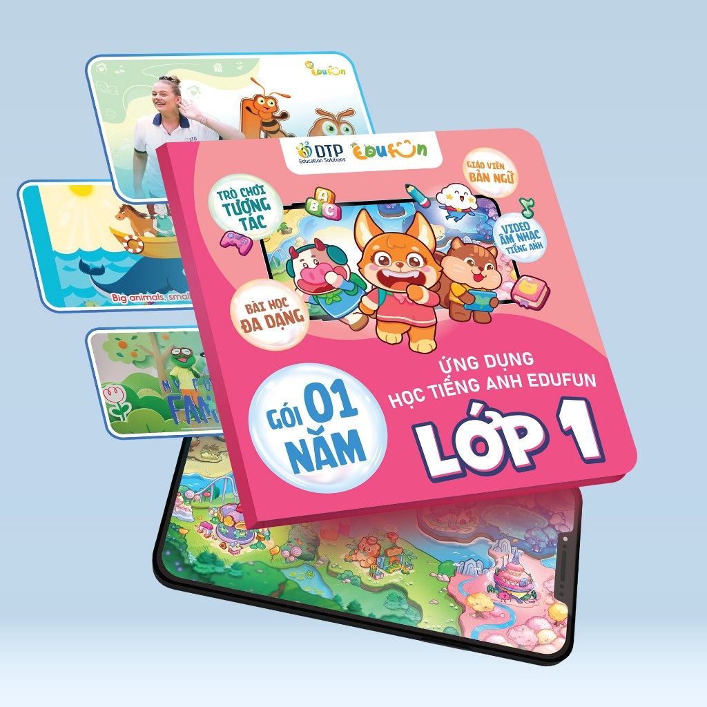 E-voucher - Gói Edufun Premium lớp 1 + [Bộ quà tặng SGK i-Learn smart start + 2 truyện đọc]