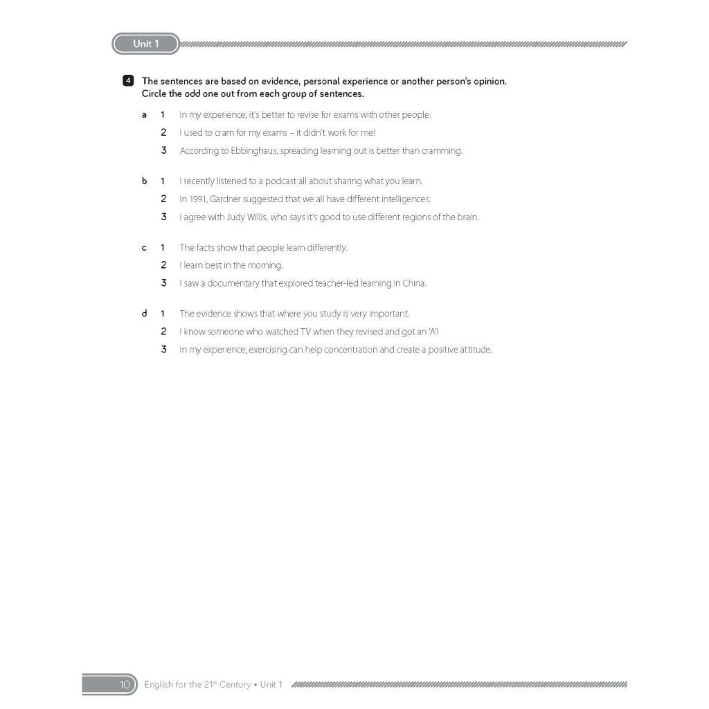 Sách - Dtpbooks - C21 - English for the 21st Century 2nd Edition Level 4 - WorkBook