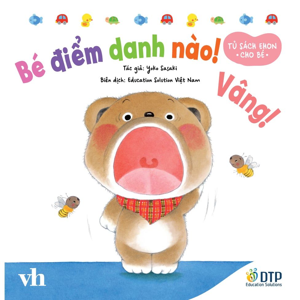 Bé điểm danh nào! Vâng!​ - Tủ sách Ehon cho bé - Sách tranh Ehon Gấu con Kuma