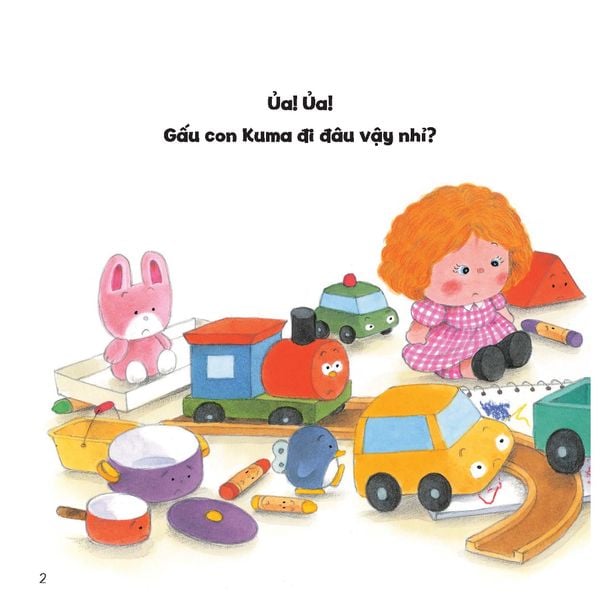 Dọn dẹp đồ chơi - Tủ sách Ehon cho bé - Sách tranh Ehon Gấu con Kuma