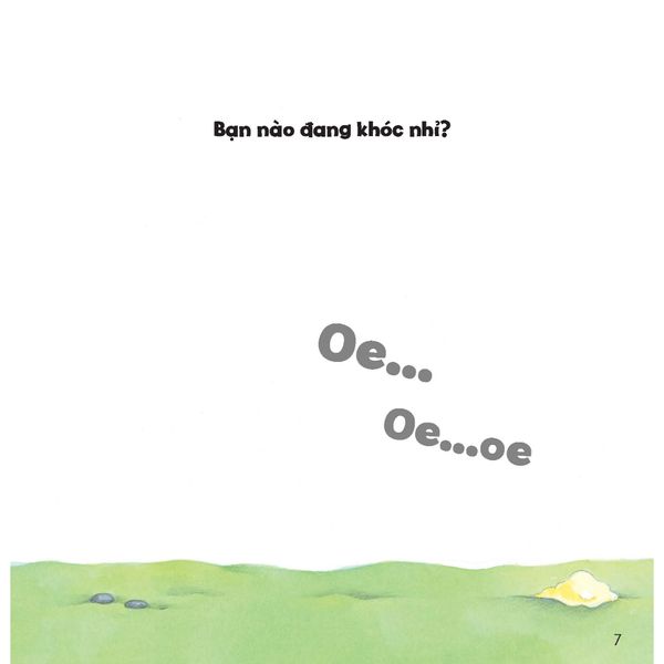 Bạn nào đang khóc nhỉ? - Tủ sách Ehon cho bé - Sách tranh Ehon Gấu con Kuma