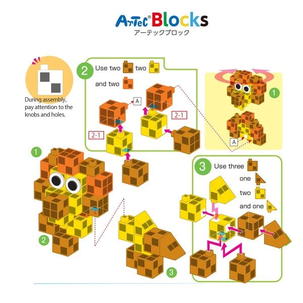Bộ đồ chơi lắp ghép Artec Thế giới - Vương quốc thú rừng