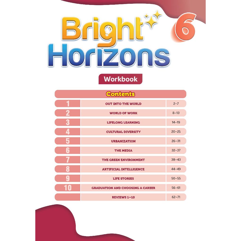 Bright Horizons 6 Workbook (VN)