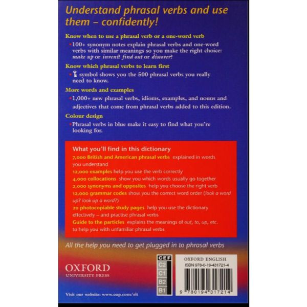 Oxford Phrasal Verbs Dictionary for Learners of English, Second Edition: Paperback