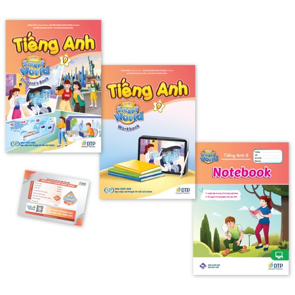 Tiếng Anh 9 i-Learn Smart World - Gói số hóa giáo dục siêu tiết kiệm (SB, WB, NB, Digital Pack)