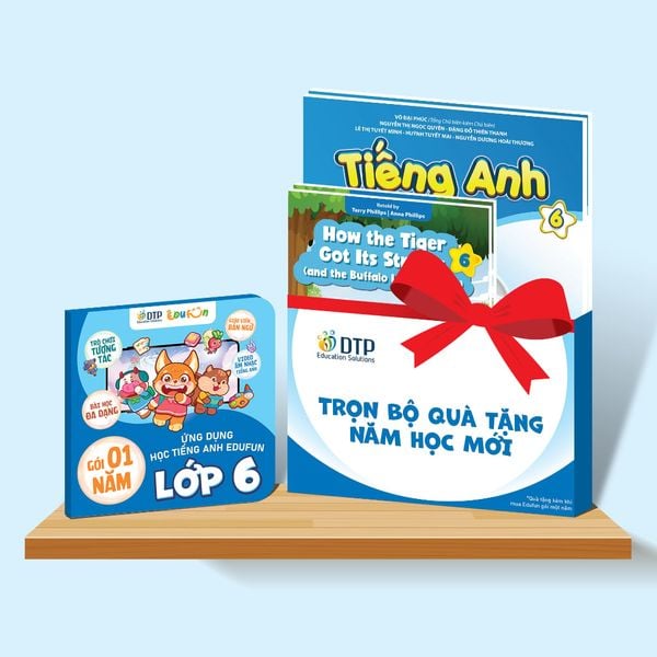 E-voucher - Gói Edufun Premium lớp 6 + [Bộ quà tặng SGK i-Learn smart World + 2 truyện đọc]
