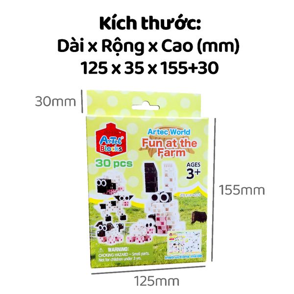 Bộ đồ chơi lắp ghép Artec Thế giới - Nông trại vui vẻ