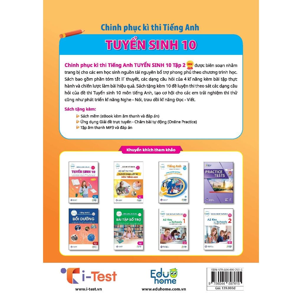 Chinh phục kì thi Tiếng Anh - Tuyển sinh 10 tập 2 (NEW)