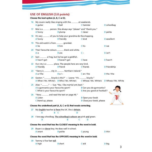 Bài tập bổ trợ Tiếng Anh 6 Right On!