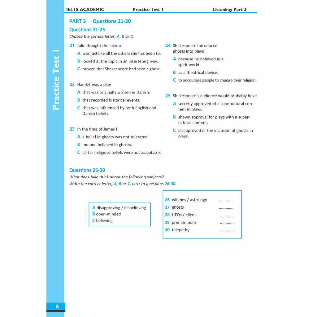 IELTS in Depth 3 (6.5 - 7.5+) - 6 Pratice Tests