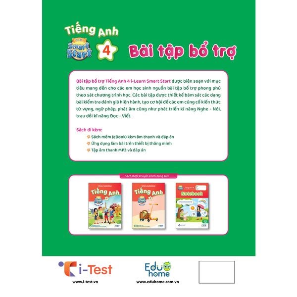Bài tập Bổ trợ Tiếng Anh 4 i-Learn Smart Start