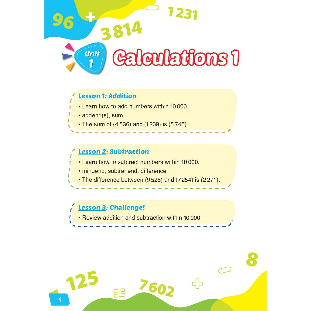 i-Learn English for Math 4 Student