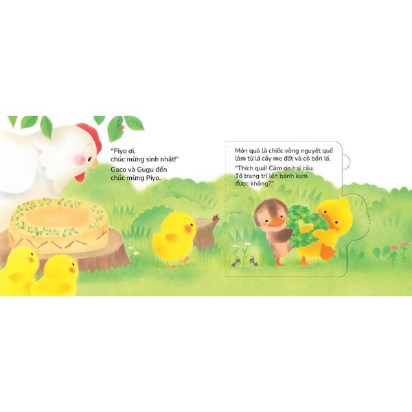 Gà con Piyo vào Ngày sinh nhật - Sách tranh Pop-up
