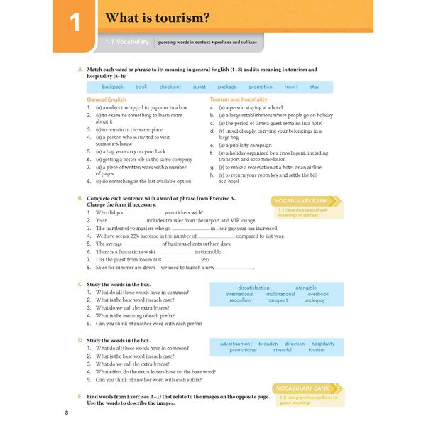 English for Tourism and Hospitality in Higher Education Studies - Course Book