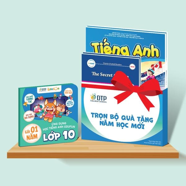 E-voucher - Gói Edufun Premium lớp 10 + [Bộ quà tặng SGK i-Learn smart World + 2 truyện đọc]