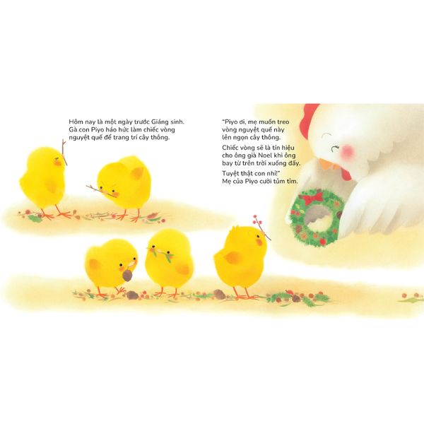 Dtpbooks - Gà con Piyo Chúc mừng giáng sinh