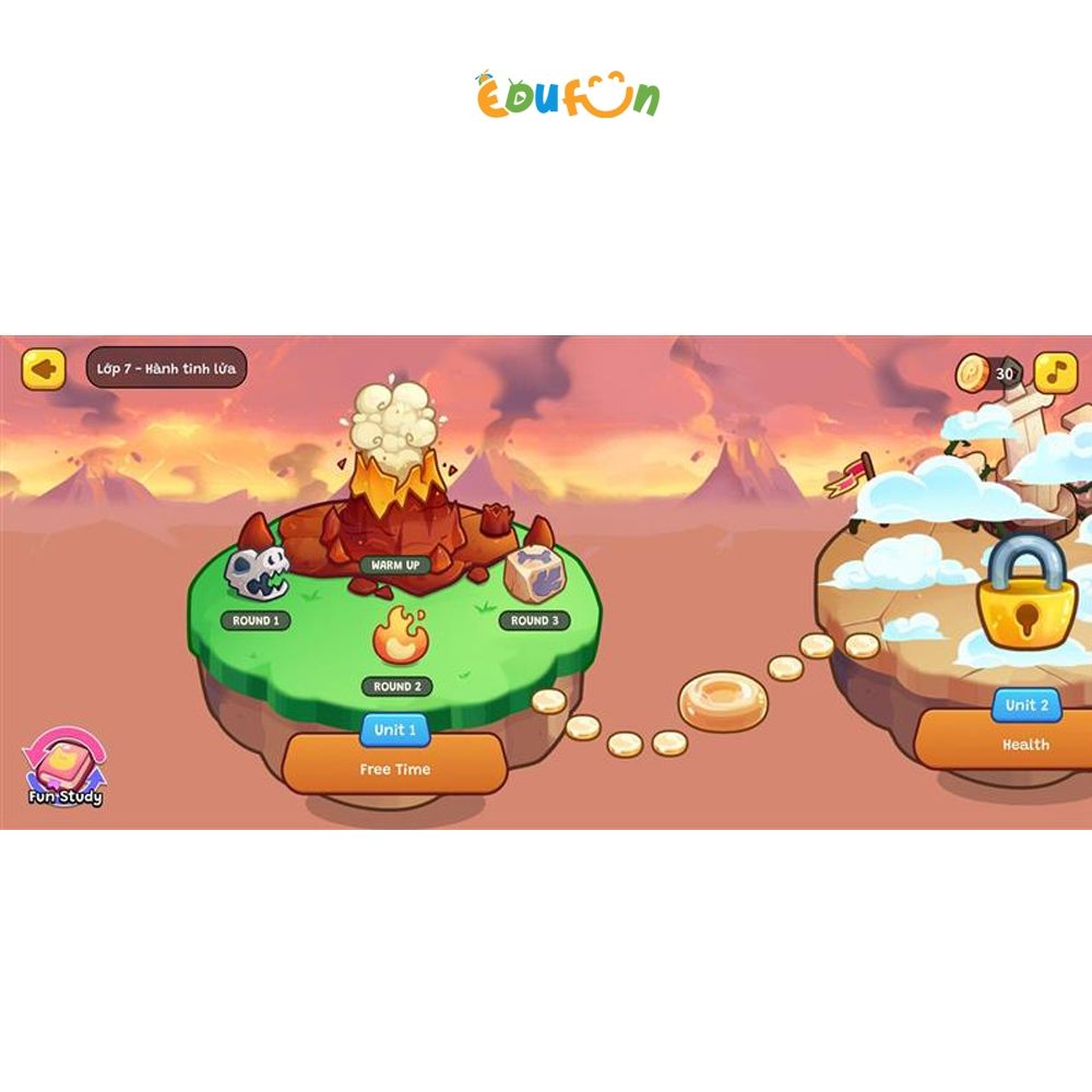 E-voucher - Gói Edufun Premium lớp 7 + [Bộ quà tặng SGK i-Learn smart World + 2 truyện đọc]