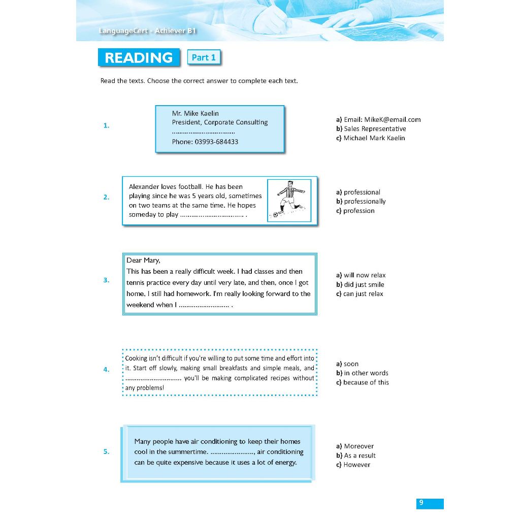 Succeed in LanguageCert B1 Achiever - 6 Pratice Tests