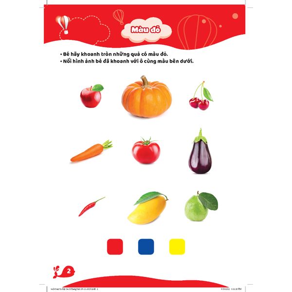 Cầu vồng trẻ thơ - bộ sách dành cho 24 - 36 tháng tuổi (3 quyển)