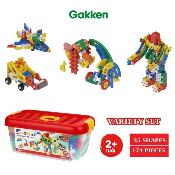 Bộ đồ chơi lắp rắp Gakken New Block _ Variety set