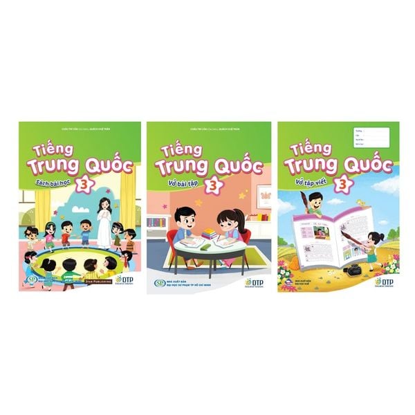 Trọn bộ sách Tiếng Trung Quốc 3 (Sách bài học, sách bài học, vở tập viết)