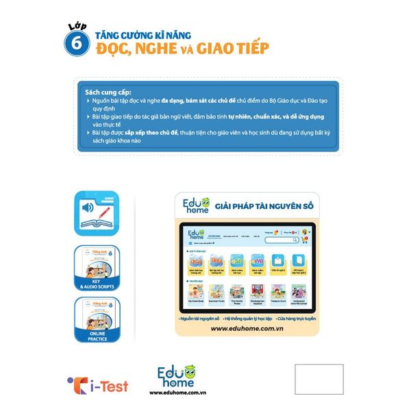 Tăng cường kĩ năng Đọc, Nghe và Giao tiếp Tiếng Anh Lớp 6