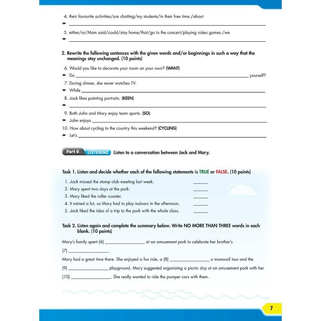 Practice Test Grade 7