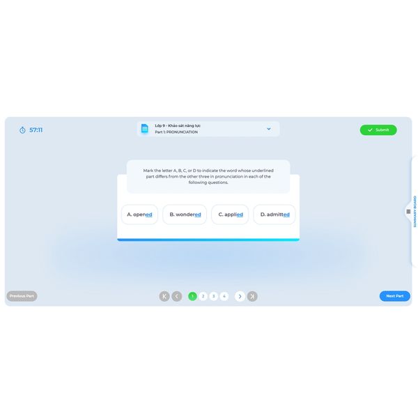 E-voucher - Gói ôn luyện tuyển sinh lớp 10 môn Tiếng Anh