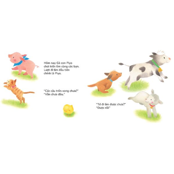 Gà con Piyo Chơi trốn tìm - Sách tranh Pop-up