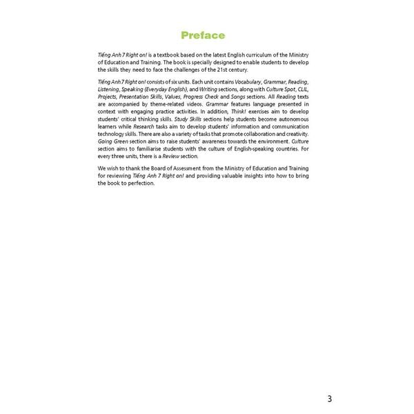 Tiếng Anh 7 Right On! Workbook