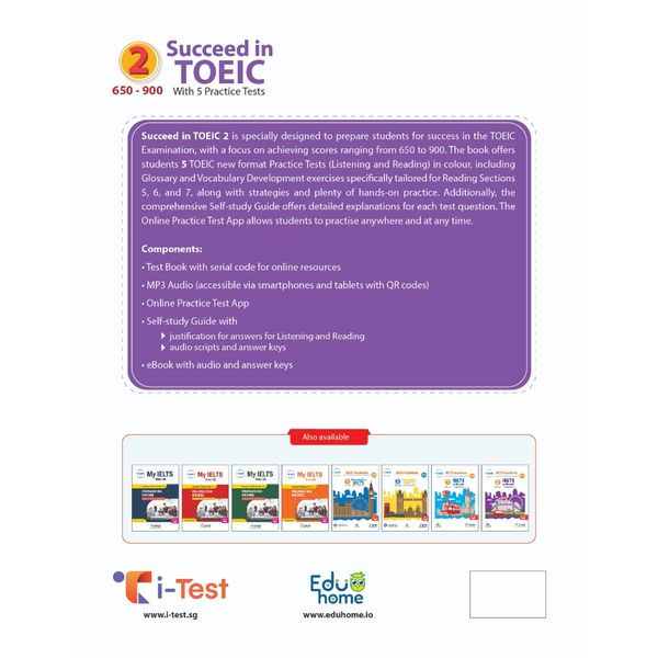 Succeed in TOEIC 2 (650-900) with 5 Practice Tests - New Revised format 2018