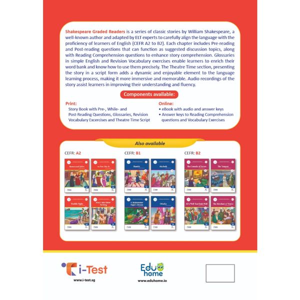 Combo truyện đọc Shakespeare Graded Readers - CEFR A2