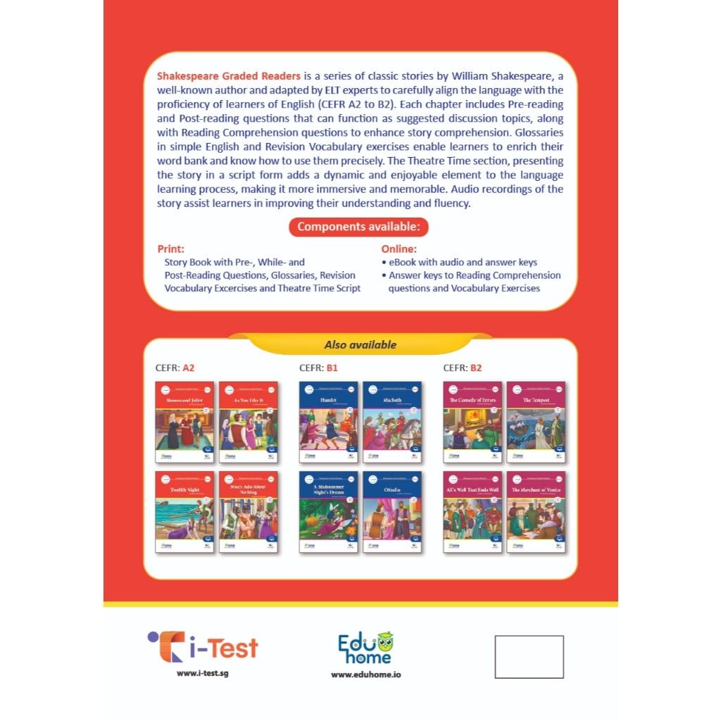 Combo truyện đọc Shakespeare Graded Readers - CEFR A2