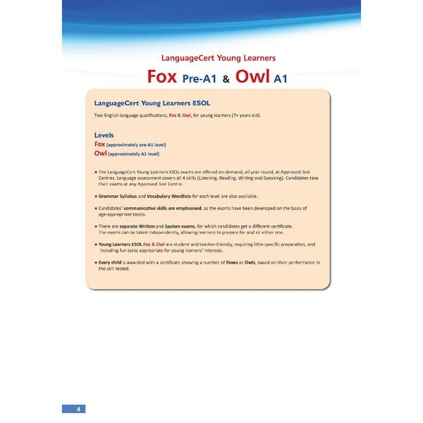 Succeed in LanguageCert Young Learners OWL 1 - 6 Practice Tests - A1