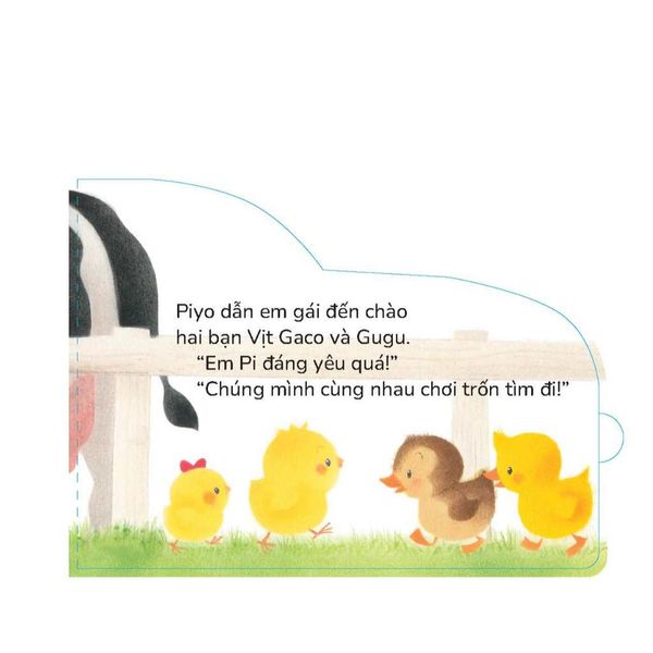 Gà con Piyo và Em gái - Sách tranh Pop-up