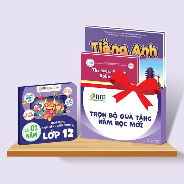 E-voucher - Gói Edufun Premium lớp 12 + [Bộ quà tặng SGK i-Learn smart World + 2 truyện đọc]