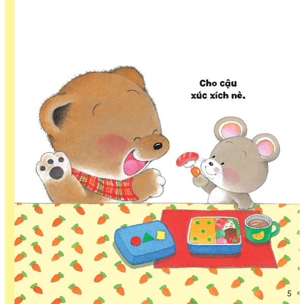 Cơm hộp ngon quá!​​ - Tủ sách Ehon cho bé - Sách tranh Ehon Gấu con Kuma