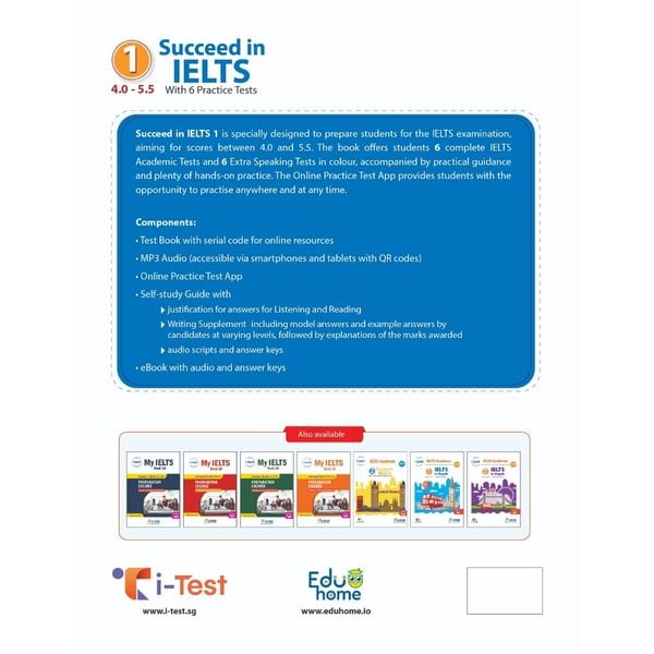 Succeed in IELTS 1 (4.0-5.5) with 6 Practice Tests (New)