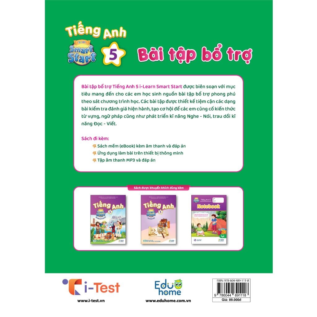 Bài tập Bổ trợ Tiếng Anh 5 i-Learn Smart Start