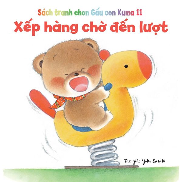 Xếp hàng chờ đến lượt - Tủ sách Ehon cho bé - Sách tranh Ehon Gấu con Kuma