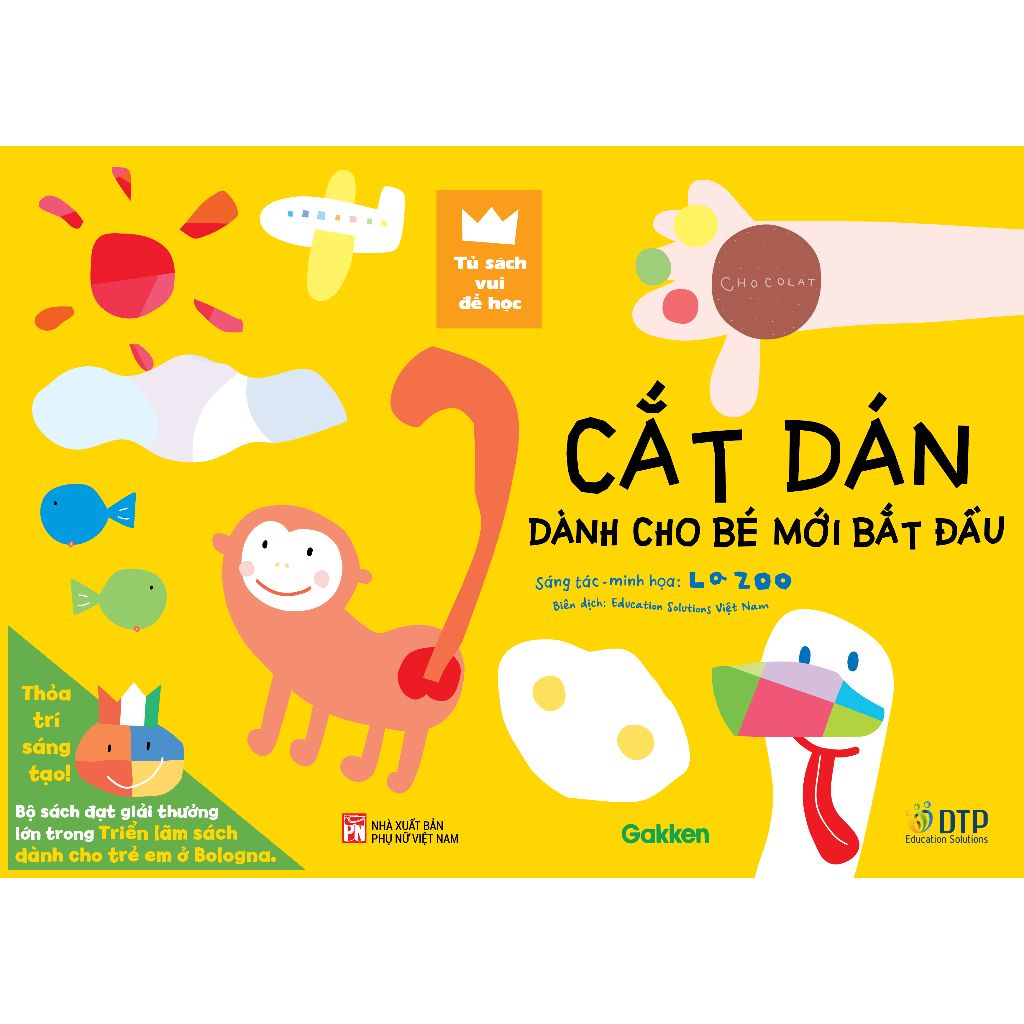 Cắt Dán Dành Cho Bé Mới Bắt Đầu - Tủ sách vui để học