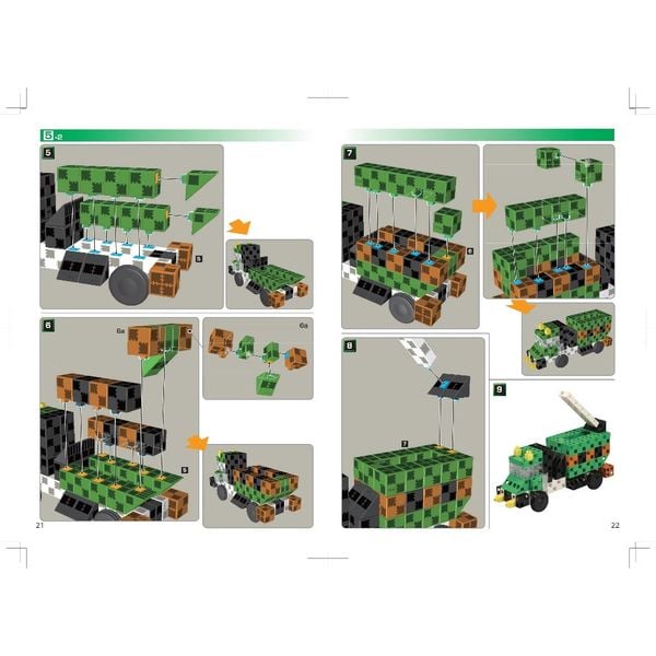 Bộ đồ chơi lắp ghép Artec 10 trong 1 - Màu Xanh lá