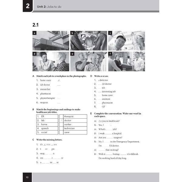 Moving into Healthcare & Nursing - Workbook